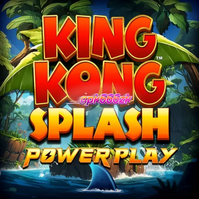 King Kong Splash: Power Play slot game interface showing the jungle theme and collect mechanics